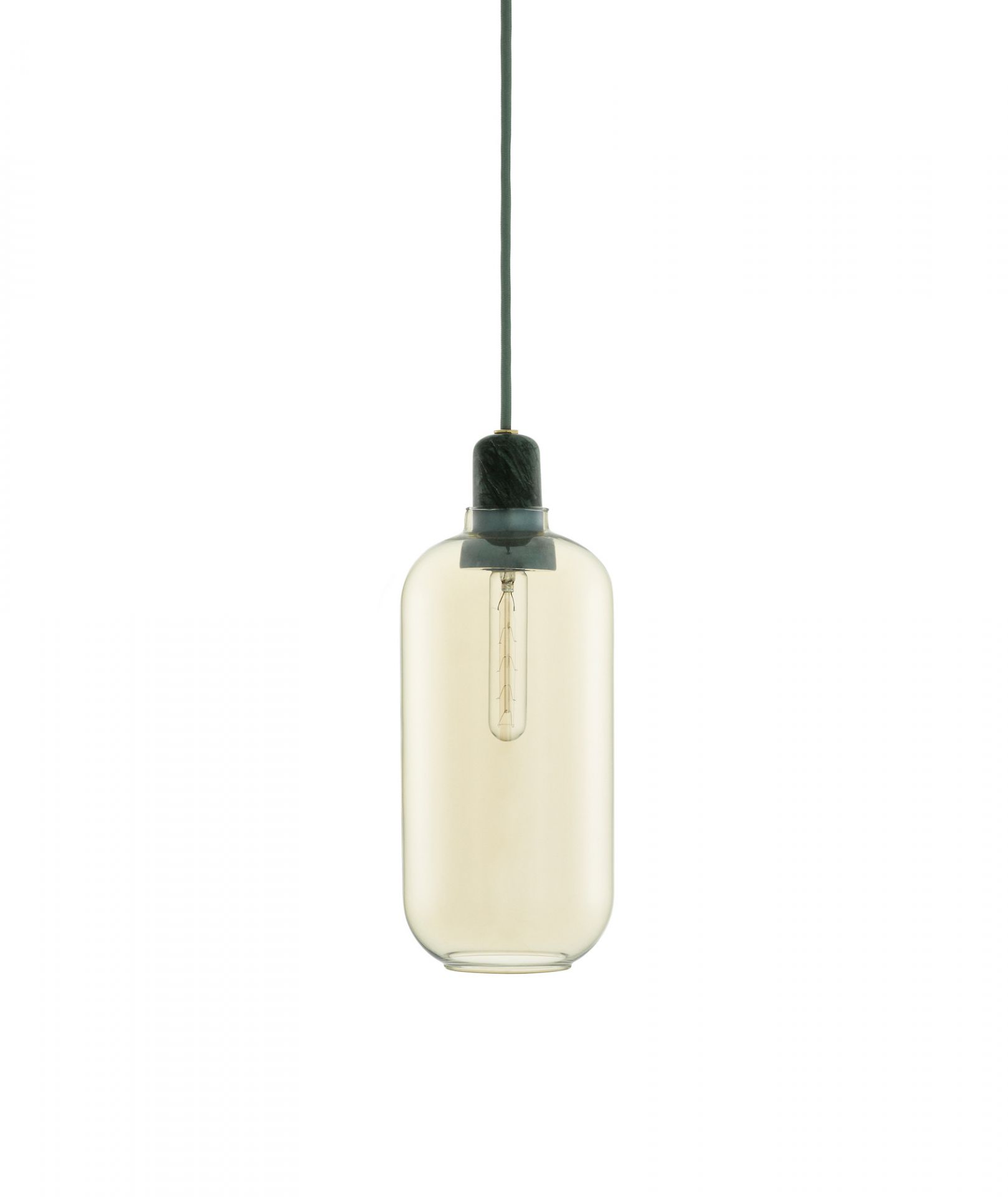 Amp Lamp pendant lamp Ø 11.2 x H 26 cm / GOLD-GREEN Normann Copenhagen SINGLE PIECES